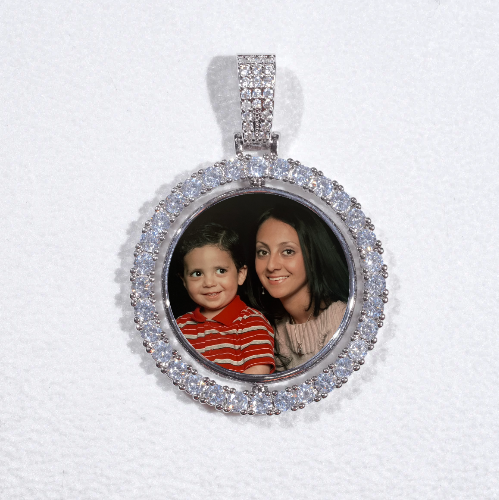 3D Spinning 2-Faced Custom Picture Pendant