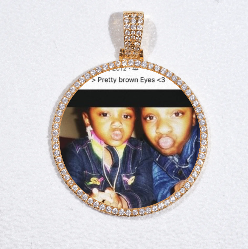 MEDIUM 3D CIRCLE CUSTOM PICTURE PENDANT