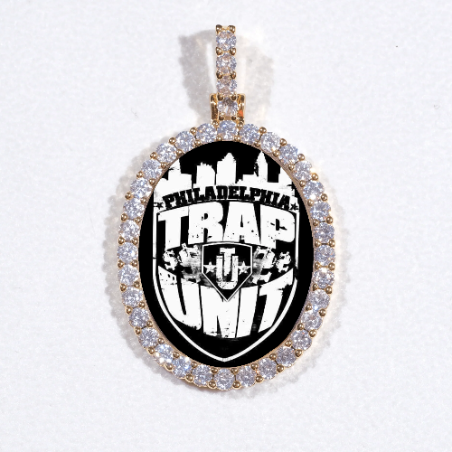 3D Oval Custom Picture Pendant