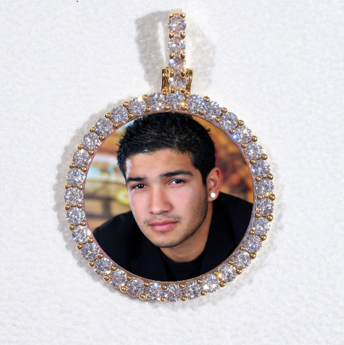 3D CIRCLE CUSTOM PICTURE PENDANT SMALL SIZE