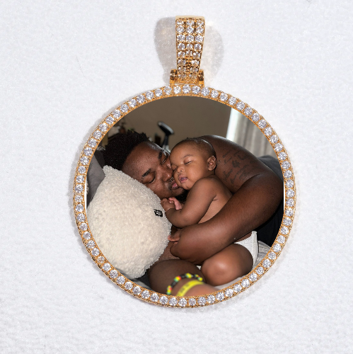 MEDIUM 3D CIRCLE CUSTOM PICTURE PENDANT