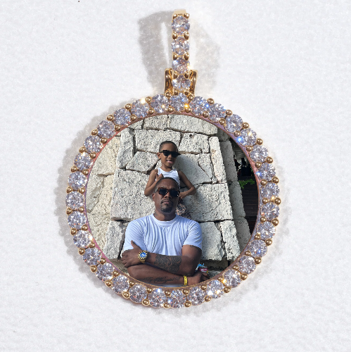 3D CIRCLE CUSTOM PICTURE PENDANT SMALL SIZE