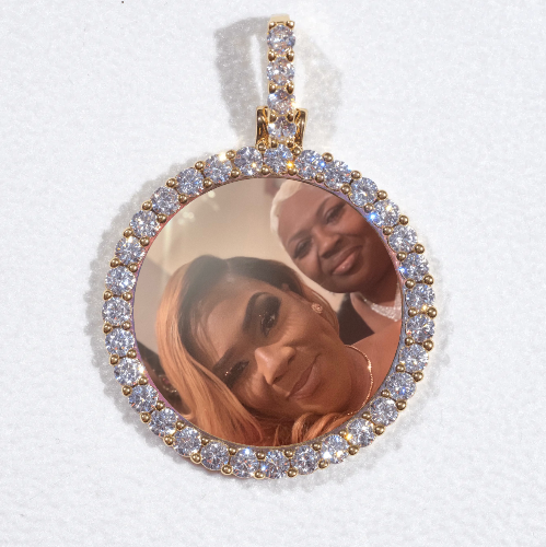 3D CIRCLE CUSTOM PICTURE PENDANT SMALL SIZE