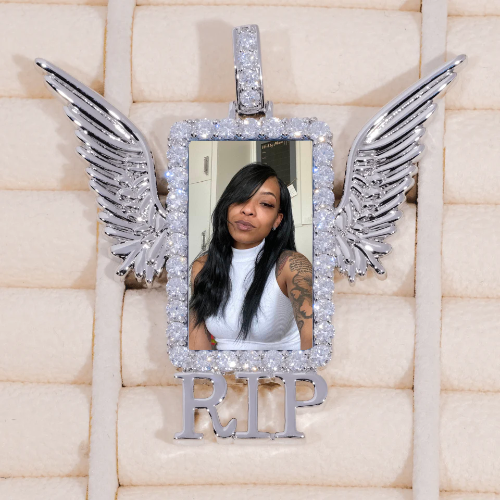 RIP WING 3D CUSTOM PICTURE PENDANT