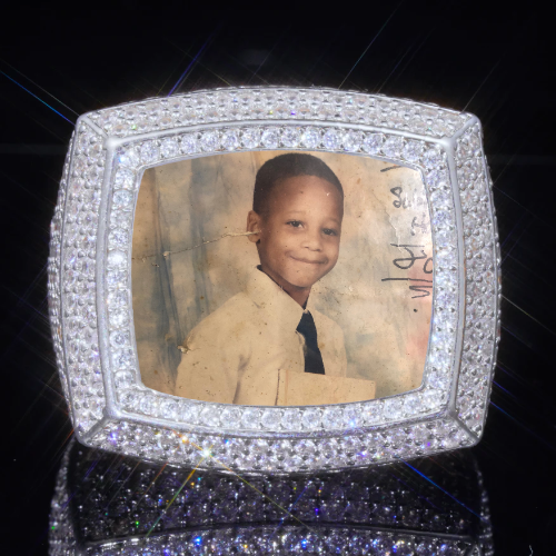 3D CUSTOM PICTURE ICED RING
