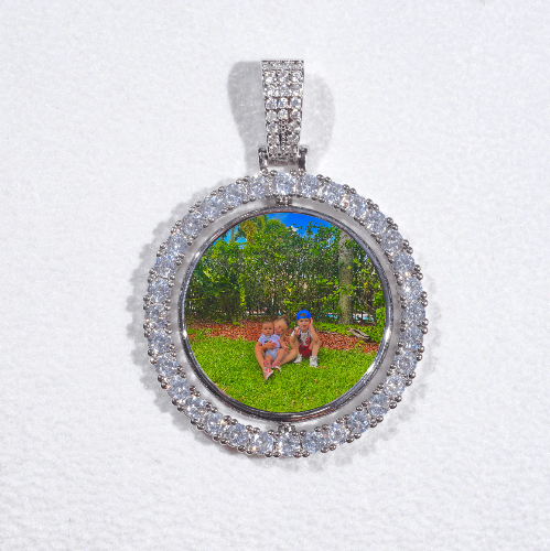 3D Spinning 2-Faced Custom Picture Pendant