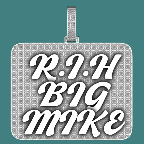 CUSTOM LETTER NECKLACE 3D BIG SQUARE