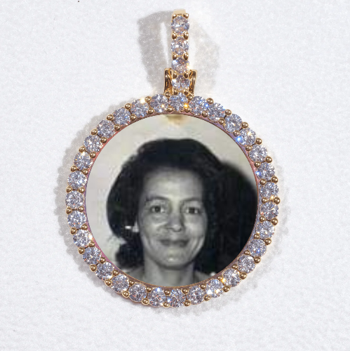 3D CIRCLE CUSTOM PICTURE PENDANT SMALL SIZE