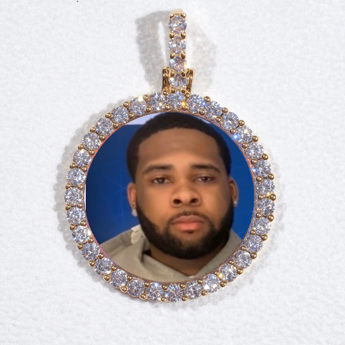 3D CIRCLE CUSTOM PICTURE PENDANT SMALL SIZE