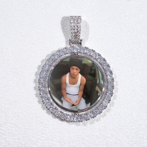 3D Spinning 2-Faced Custom Picture Pendant