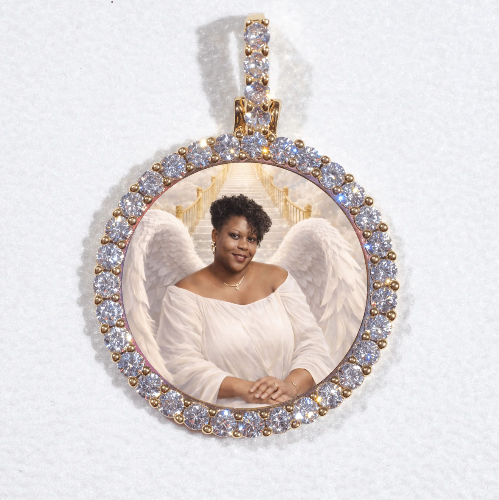 3D CIRCLE CUSTOM PICTURE PENDANT SMALL SIZE