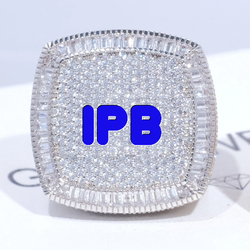CUSTOM LETTER 3D ICED RING