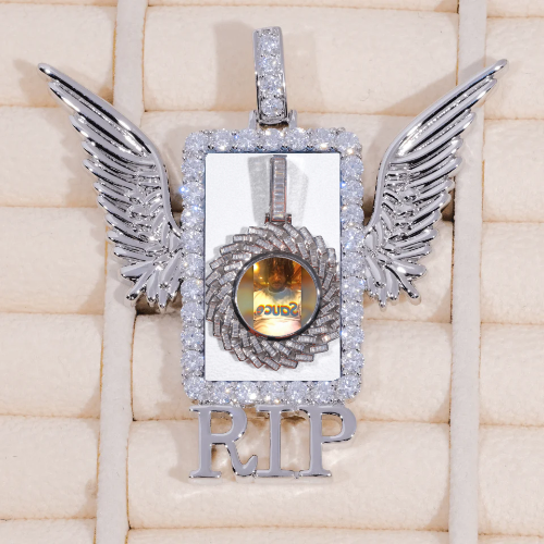 RIP WING 3D CUSTOM PICTURE PENDANT
