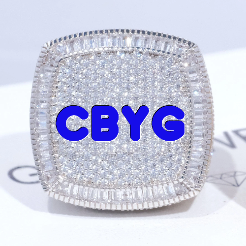 CUSTOM LETTER 3D ICED RING