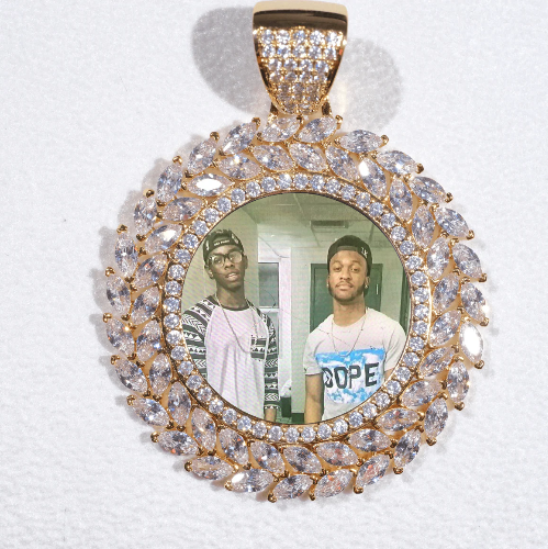 Large 3D Wheat Ear Custom Picture Pendant
