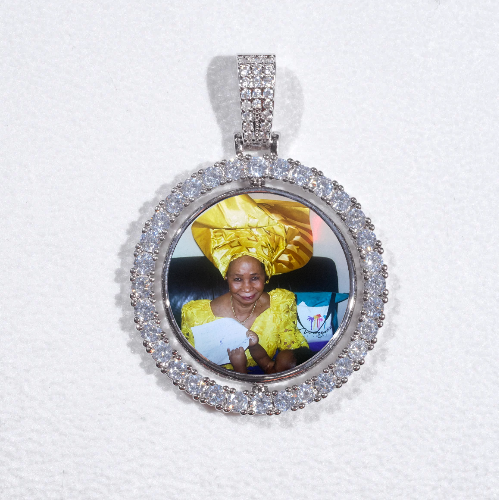 3D Spinning 2-Faced Custom Picture Pendant