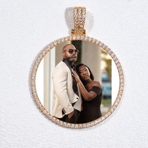 MEDIUM 3D CIRCLE CUSTOM PICTURE PENDANT