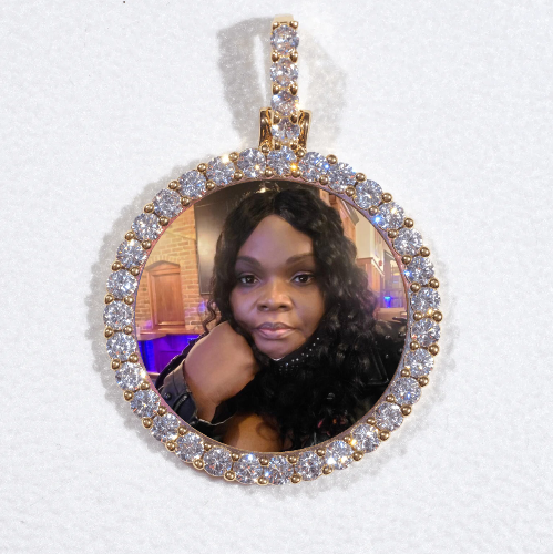 3D CIRCLE CUSTOM PICTURE PENDANT SMALL SIZE