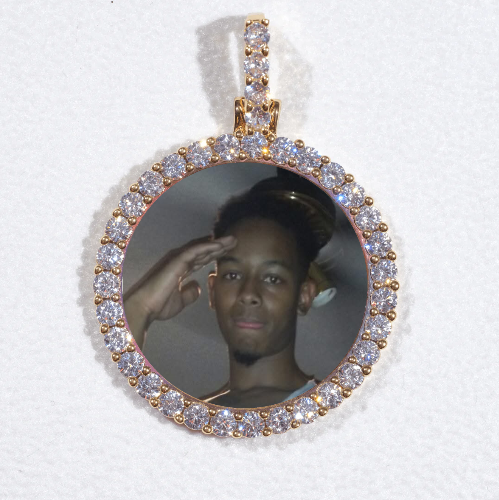 3D CIRCLE CUSTOM PICTURE PENDANT SMALL SIZE