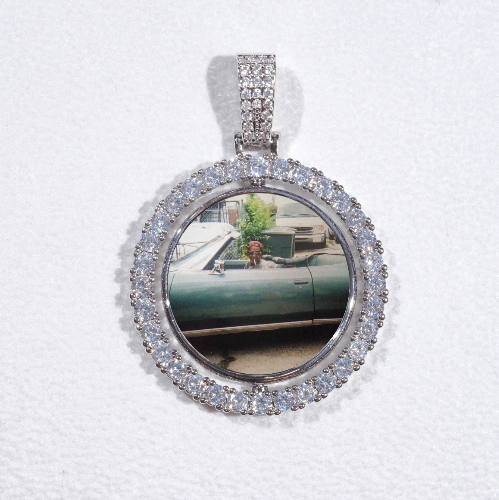 3D Spinning 2-Faced Custom Picture Pendant