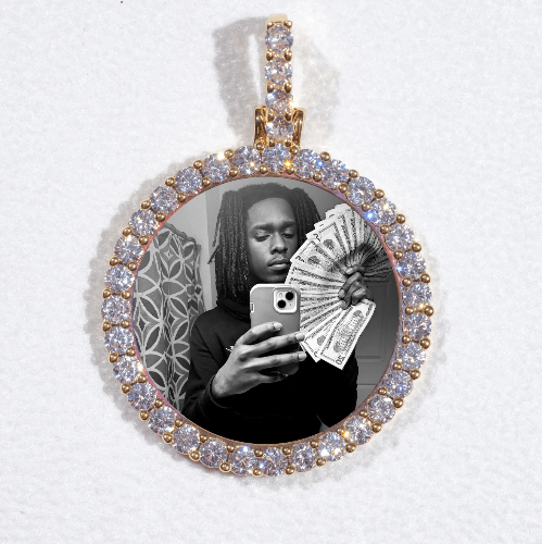 3D CIRCLE CUSTOM PICTURE PENDANT SMALL SIZE