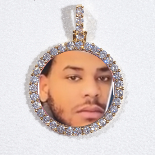 3D CIRCLE CUSTOM PICTURE PENDANT SMALL SIZE