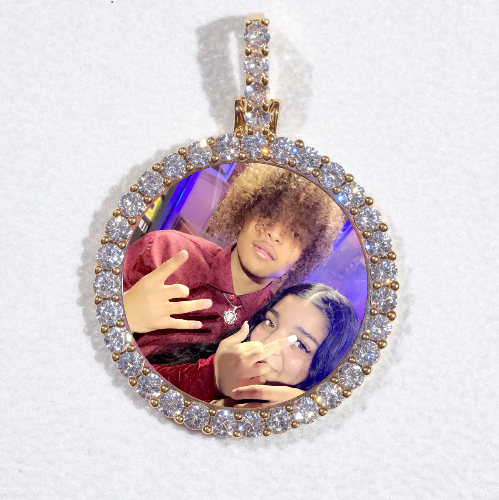 3D CIRCLE CUSTOM PICTURE PENDANT SMALL SIZE