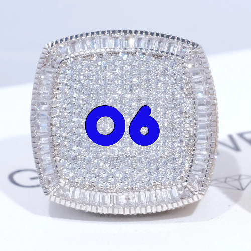 CUSTOM LETTER 3D ICED RING