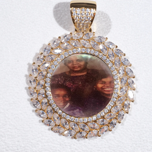 Large 3D Wheat Ear Custom Picture Pendant
