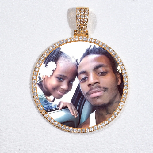 MEDIUM 3D CIRCLE CUSTOM PICTURE PENDANT