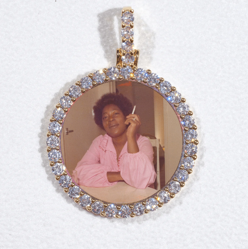3D CIRCLE CUSTOM PICTURE PENDANT SMALL SIZE