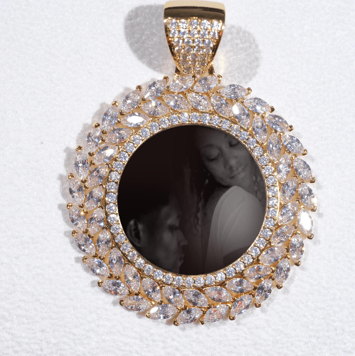 Large 3D Wheat Ear Custom Picture Pendant