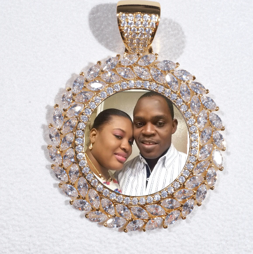 Large 3D Wheat Ear Custom Picture Pendant