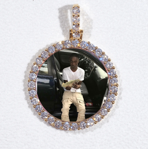 3D CIRCLE CUSTOM PICTURE PENDANT SMALL SIZE