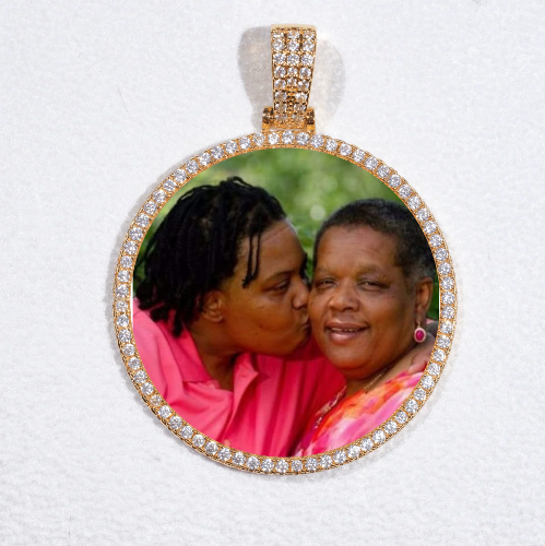 MEDIUM 3D CIRCLE CUSTOM PICTURE PENDANT