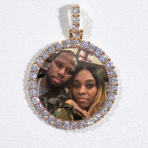 3D CIRCLE CUSTOM PICTURE PENDANT SMALL SIZE