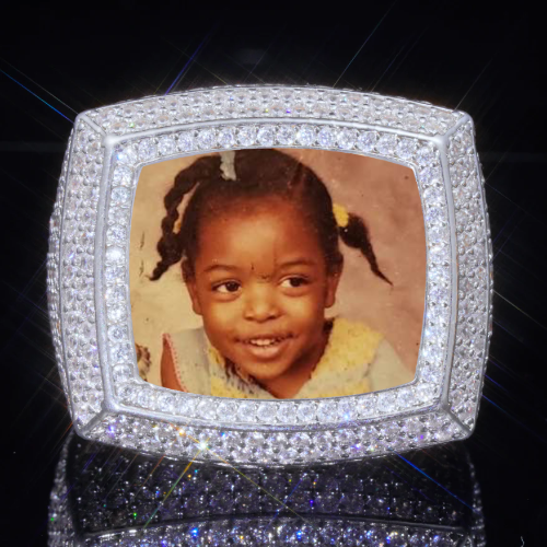 3D CUSTOM PICTURE ICED RING