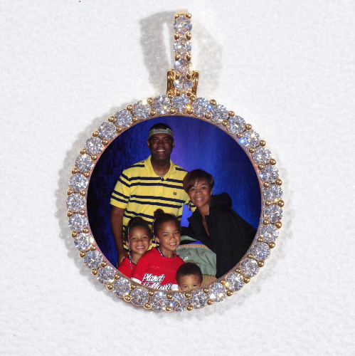 3D CIRCLE CUSTOM PICTURE PENDANT SMALL SIZE