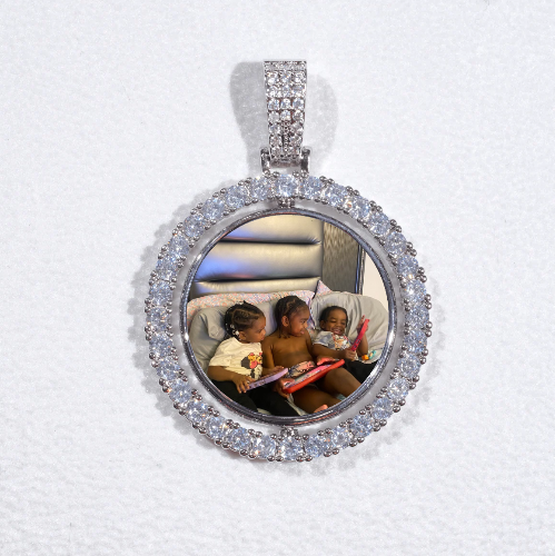 3D Spinning 2-Faced Custom Picture Pendant