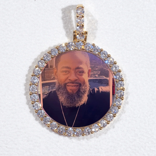 3D CIRCLE CUSTOM PICTURE PENDANT SMALL SIZE
