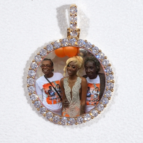 3D CIRCLE CUSTOM PICTURE PENDANT SMALL SIZE