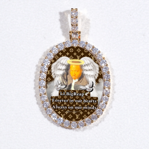 3D Oval Custom Picture Pendant