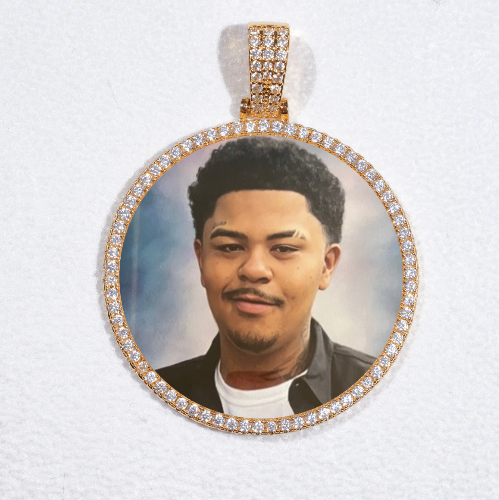 MEDIUM 3D CIRCLE CUSTOM PICTURE PENDANT