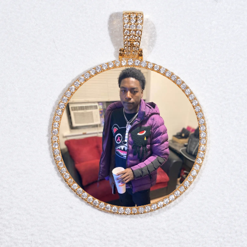 MEDIUM 3D CIRCLE CUSTOM PICTURE PENDANT