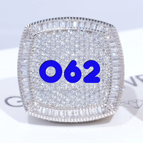 CUSTOM LETTER 3D ICED RING