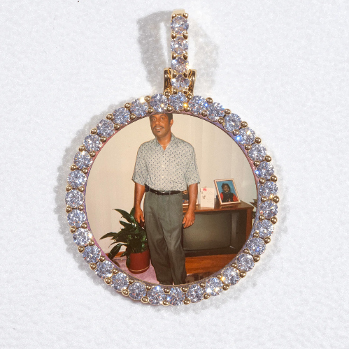 3D CIRCLE CUSTOM PICTURE PENDANT SMALL SIZE