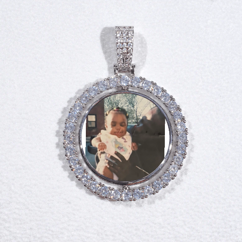 3D Spinning 2-Faced Custom Picture Pendant