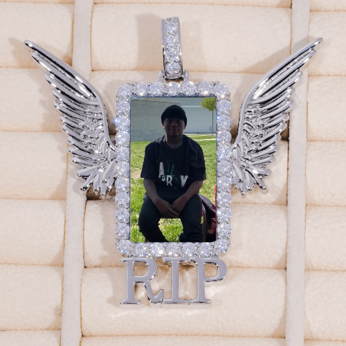 RIP WING 3D CUSTOM PICTURE PENDANT