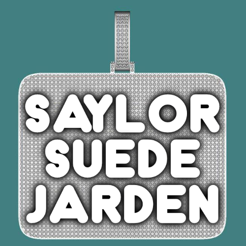 CUSTOM LETTER NECKLACE 3D BIG SQUARE
