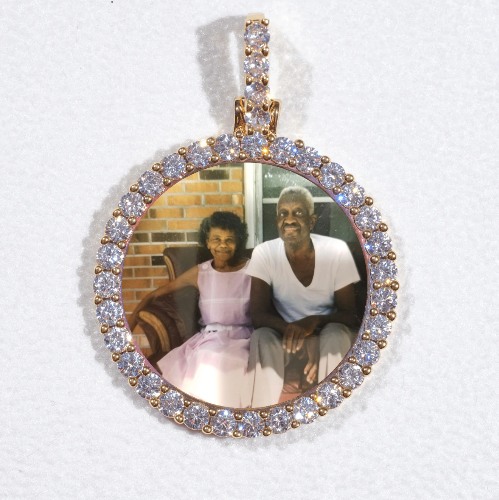 3D CIRCLE CUSTOM PICTURE PENDANT SMALL SIZE